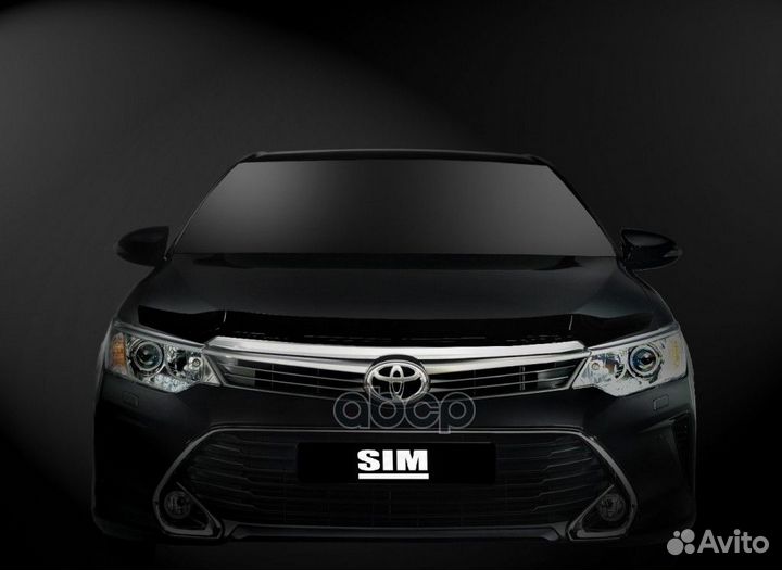 Дефлектор капота темный toyota camry 2014