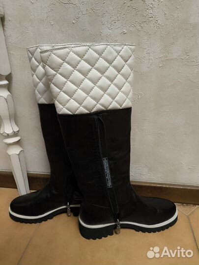 Сапоги женские кожаные новые