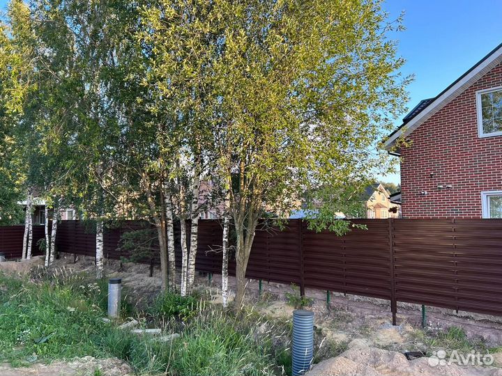 Забор из профнастила на заказ