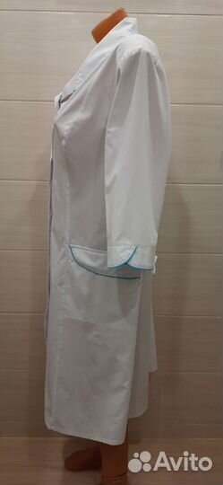 Медицинский белый женский халат р. 58/60