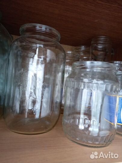 Банка стеклянные от поллитра и меньше