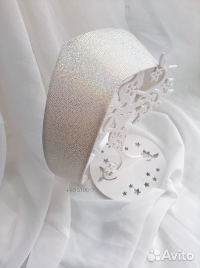 Кокошник современный сияющий свадебный вечерний