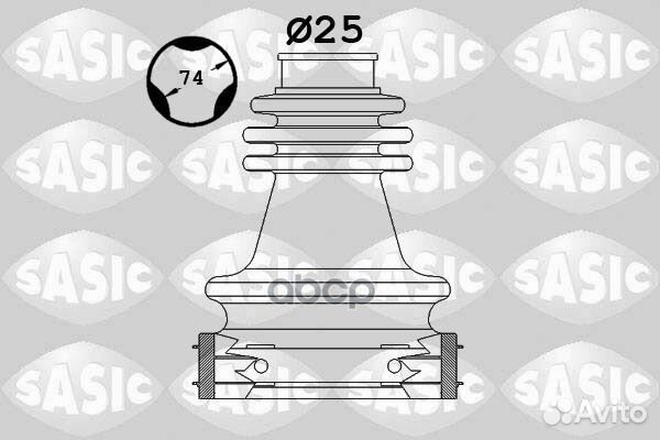 Пыльник ШРУСа 1904048 Sasic