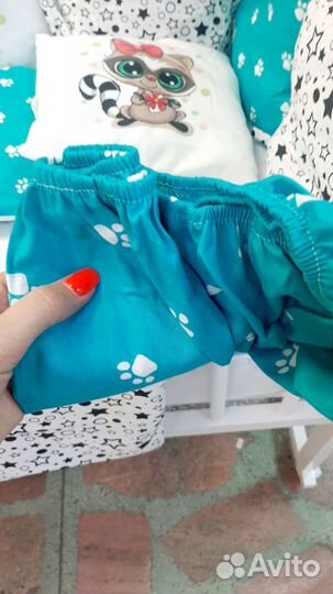 Набор постельного в детскую кроватку (новый)