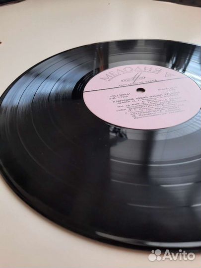 Виниловая пластинка Избранные песни нашей Родины