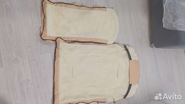 Меховой конверт в коляску, санки овчина