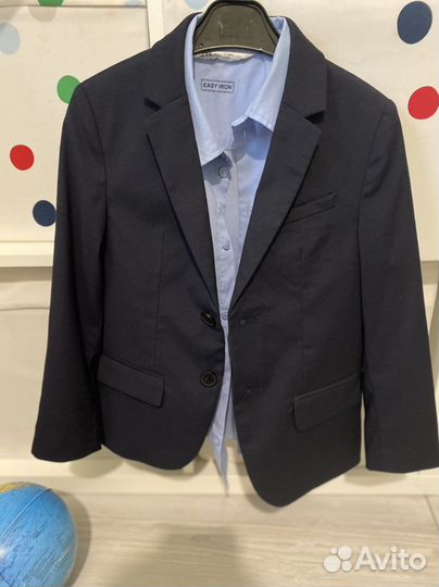 Школьный костюм zara+рубашка H&M