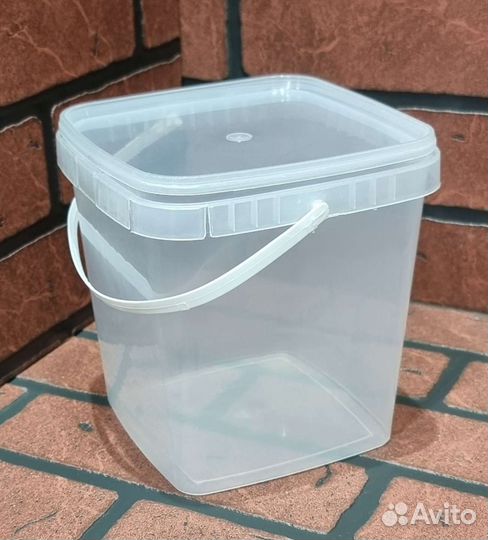 Ведро пластиковое пищевое 2,5 литра