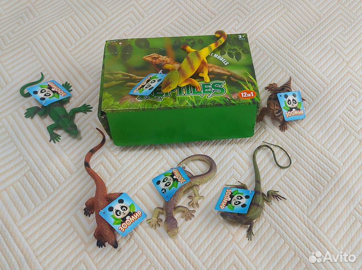 Игрушки фигурки животных Рептилии