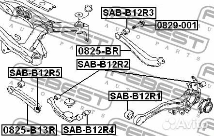 Сайлентблок febest sabb12r2
