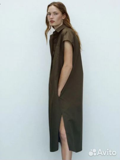 Платье рубашка massimo dutti р.l-Xl