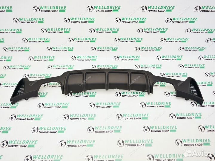 Диффузор задний BMW 4 F32 F36 2+2 матовый