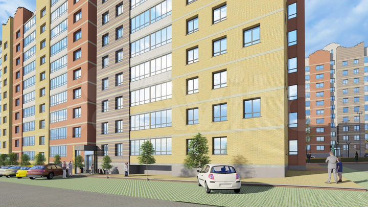 3-к. квартира, 60,7 м², 1/10 эт.