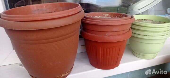 Цветочные горшки бу