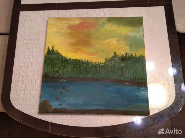Картина гуашью