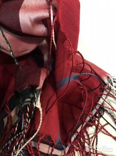 Палантин в клетку