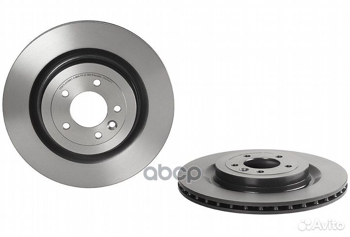 Диск торм.вентил. 09.B504.11 Brembo