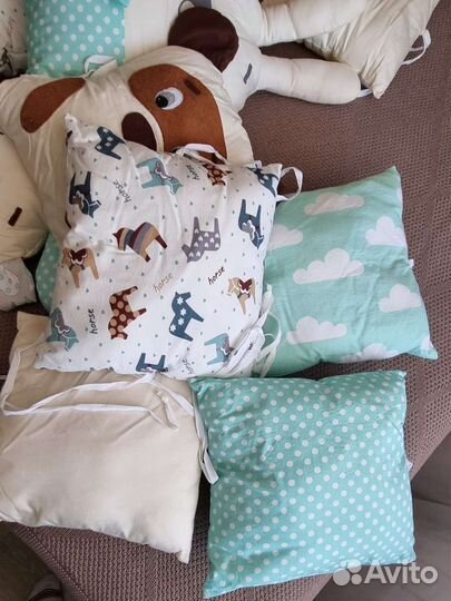 Бортики в кроватку мальчик/девочка