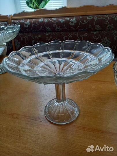 Ваза для фруктов на ножке СССР