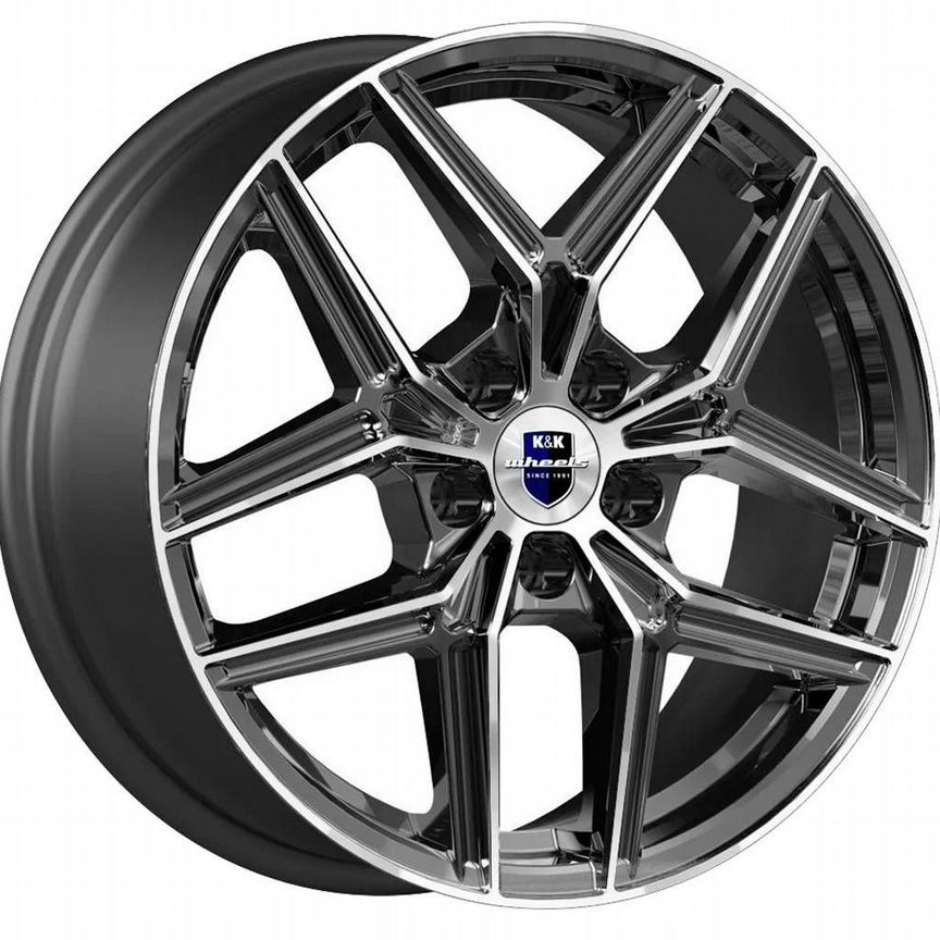 Диски K&K Юнион 7x17 5x110 ET45 D67.1 Алмаз черный