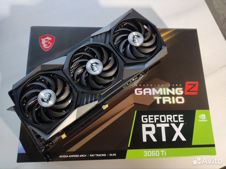 Видеокарта MSI GeForce RTX 3060 Ti gaming Z trio