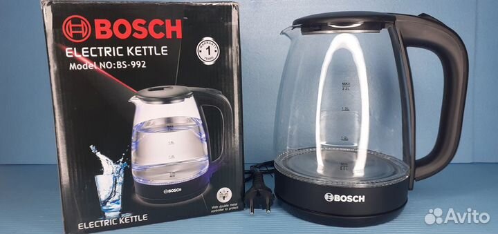Электрический чайник Bosh с подсветкой воды 2.2л
