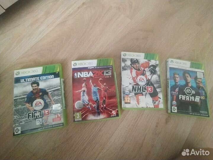 Xbox 360 + джойстики и игры