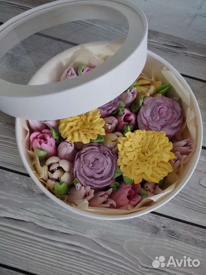 Цветы из зефира