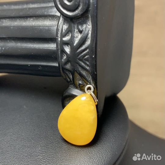 Кулон Янтарный Подвеска Натуральный Янтарь Камень