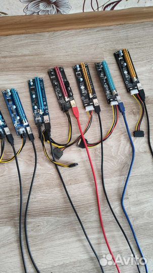 Райзер pci-e разные (комплект 10шт)