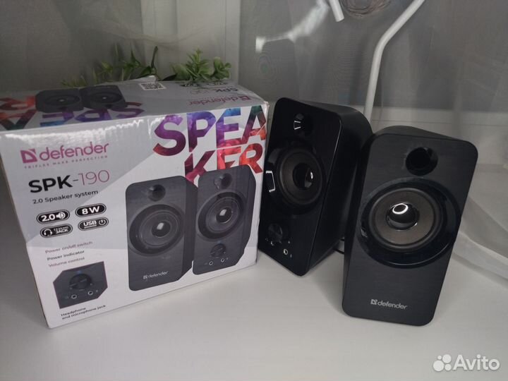 Компьютерные колонки 2.0 система Defender SPK-190