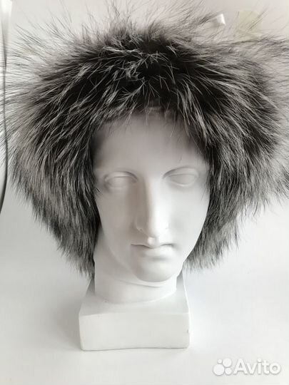 Шапка Капор Чернобурка Овчина Avenue Оригинал Росс