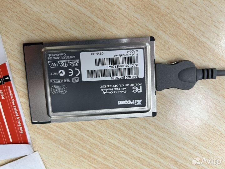 Сетевая карта pcmcia Xircom ethernrt 10/100