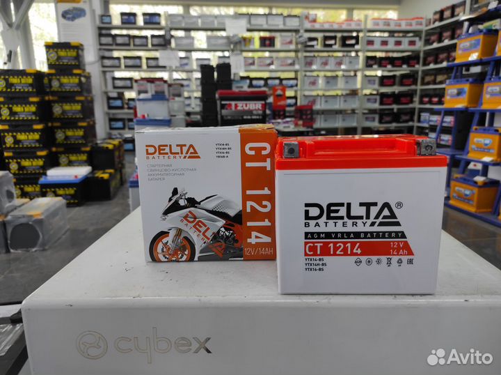 Аккумулятор 14Ач AGM Delta YTX14H-BS CT1214 200А