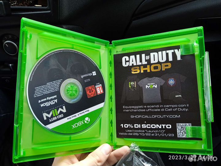 Оригинальный диск Gall of Duty на Xbox Series X