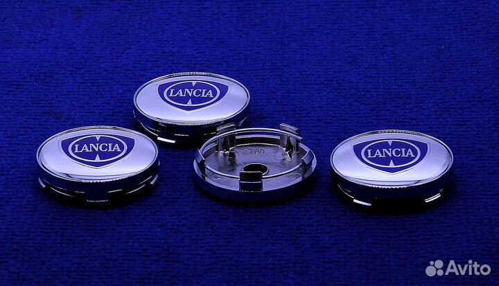 Комплект колпаков Lancia 54 56 57 59 60 65 мм хром