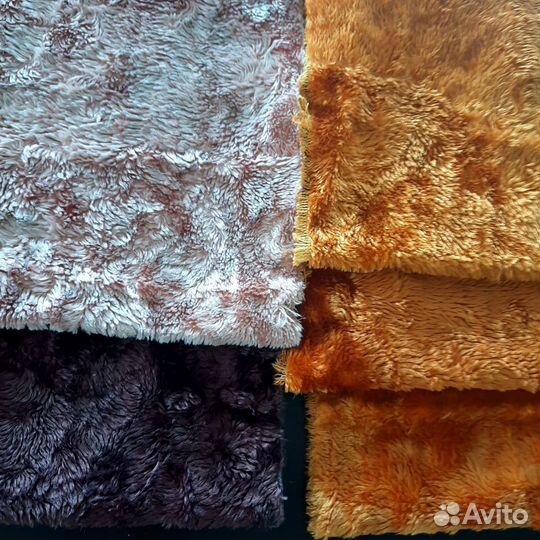 Плюш коричневый,зеленый 44/42 Розовый,рыжий 38/64