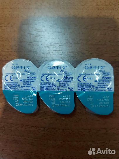 Контактные линзы Air Optix -6,5