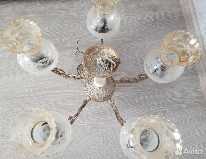 Люстра. Бронзовое литье