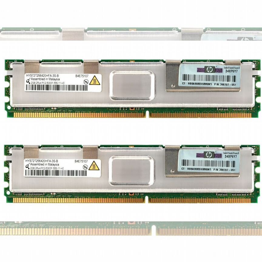 [397413-B21] Оперативная Память Hp 4gb (2 X 2gb) 397413-B21