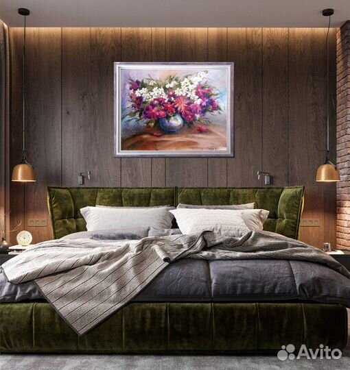 Интерьерная картина, картина маслом, акрилом на за