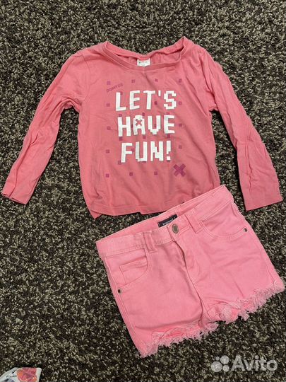 Пакет одежды для девочки 3-4 года