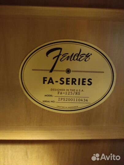 Акустическая гитара fender fa125 с чехлом и др