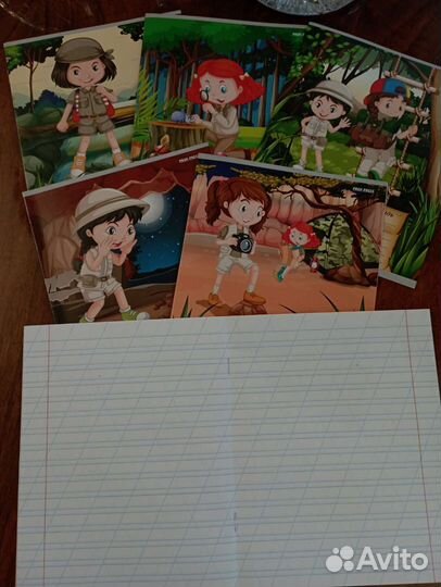 Тетрадь в косую 12 листов