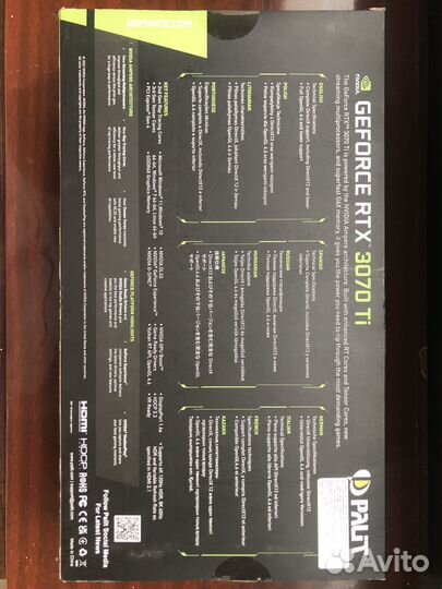 Видеокарта RTX 3070ti