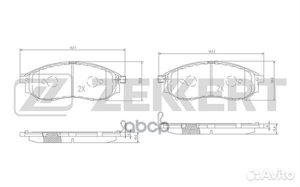 Колодки торм. диск. передн. Renault Koleos 08