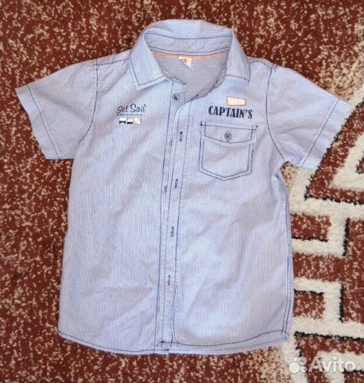 Рубашка летняя для мальчика 122