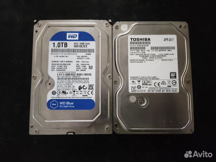 Жесткие диски для ноутбуков и приставок 320-1000гб