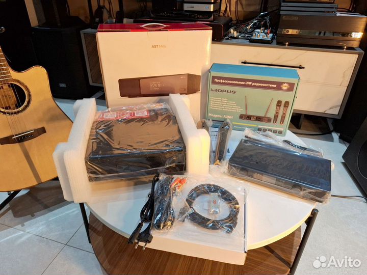 Караоке-комплект: AST Mini + микрофоны Opus A3HH