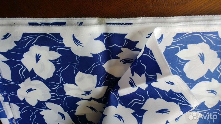 Отрез ткани СССР ацетатный шёлк